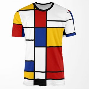 De Stijl 2 Mondrian Inspired All-over-print T-shirt