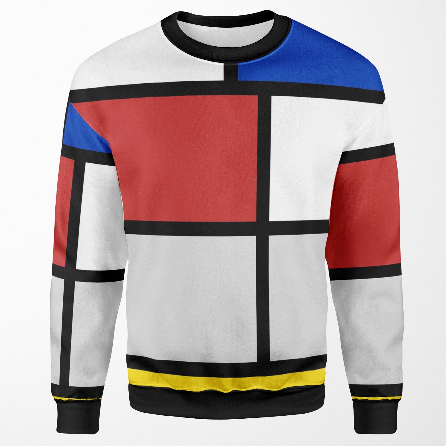 De Stijl Artworks Mondriaan All-over-print Unisex Sweatshirt