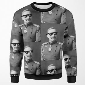 Deal With It Kaiser Wilhelm Ii All-over-print Unisex Sweatshirt