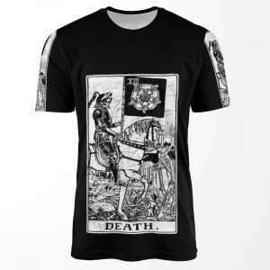 Death Tarot Card Major Arcana Fortune Telling Occult All-over-print T-shirt