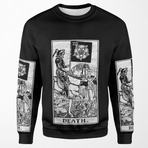 Death Tarot Card Major Arcana Fortune Telling Occult All-over-print Unisex Sweatshirt