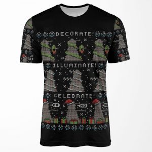 Decorate Illuminate Celebrate All-over-print T-shirt