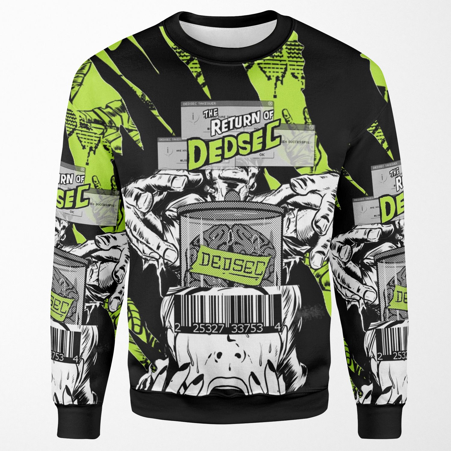 Dedsec Shirt Design 1 All-over-print Unisex Sweatshirt