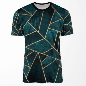 Deep Teal Stone All-over-print T-shirt