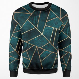Deep Teal Stone All-over-print Unisex Sweatshirt