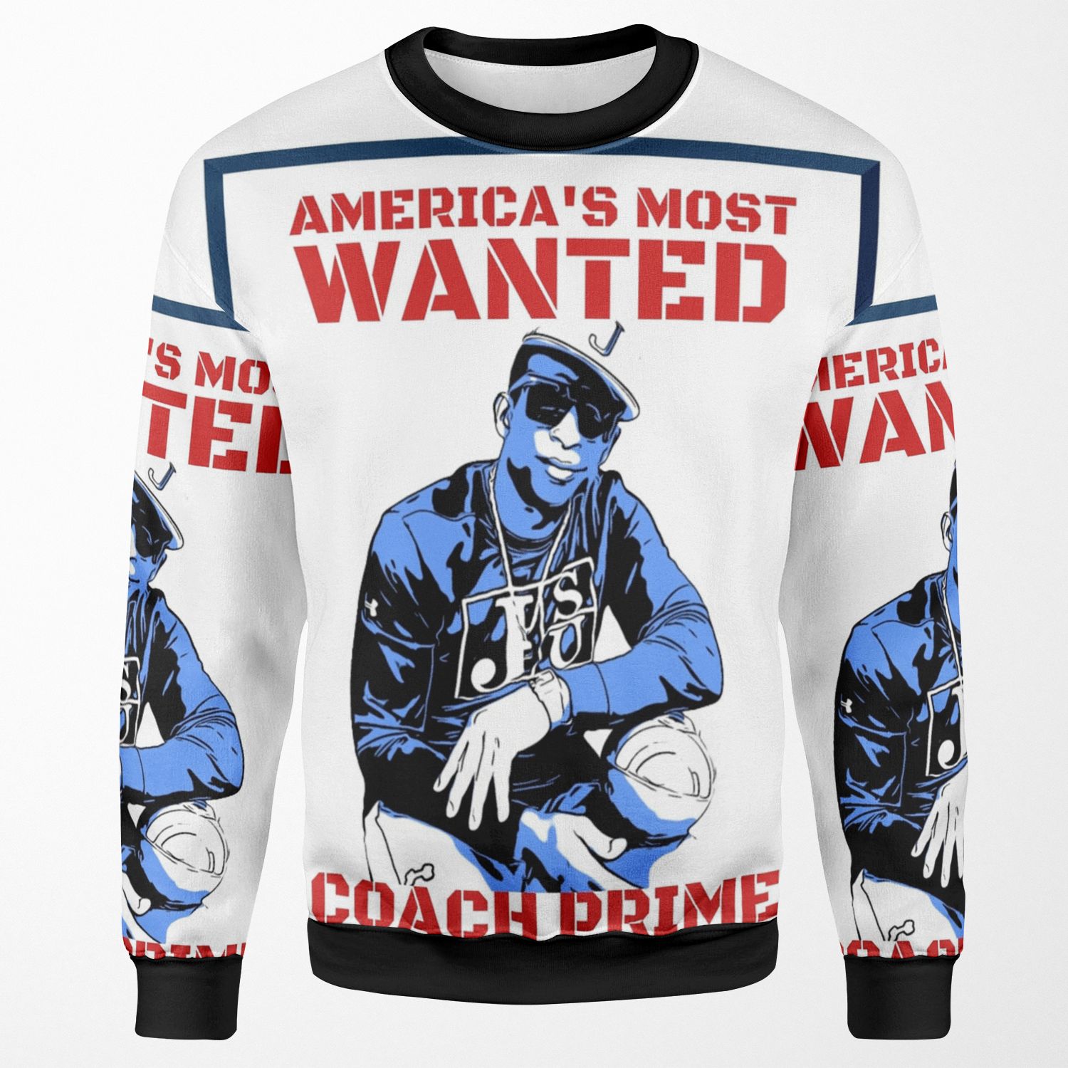 Deion Coach Prime Sanders Jackson State University Jsu Football All-over-print Unisex Sweatshirt