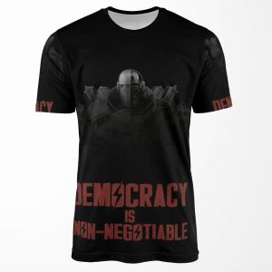 Democracy Is Non Negotiable Liberty Prime All-over-print T-shirt
