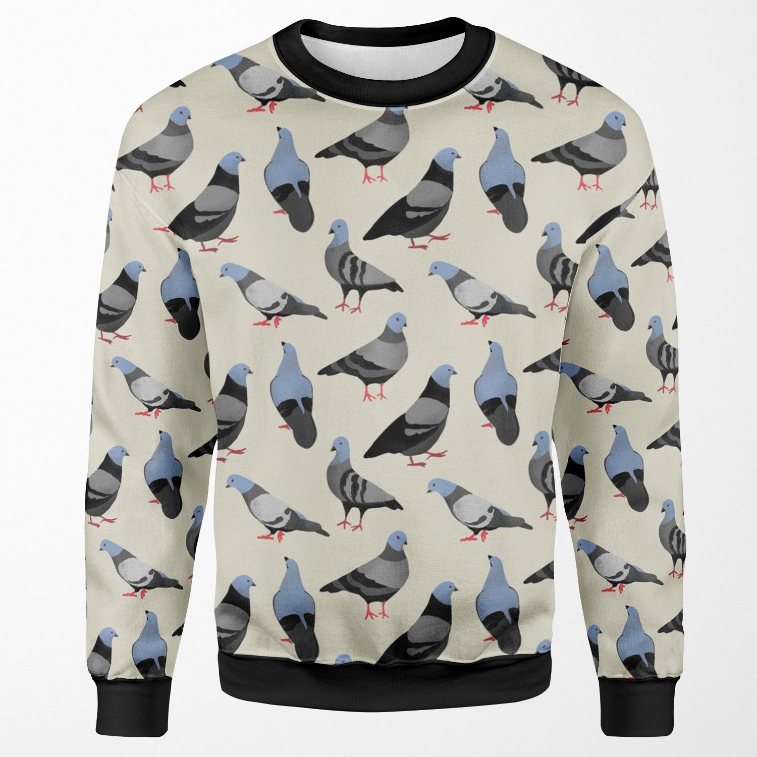 Design 33 The Pigeons All-over-print Unisex Sweatshirt