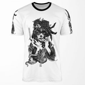 Dia De Los Muertos Sugar Skull All-over-print T-shirt