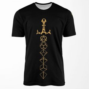 Dice Set Sword Tabletop Rpg Gaming All-over-print T-shirt