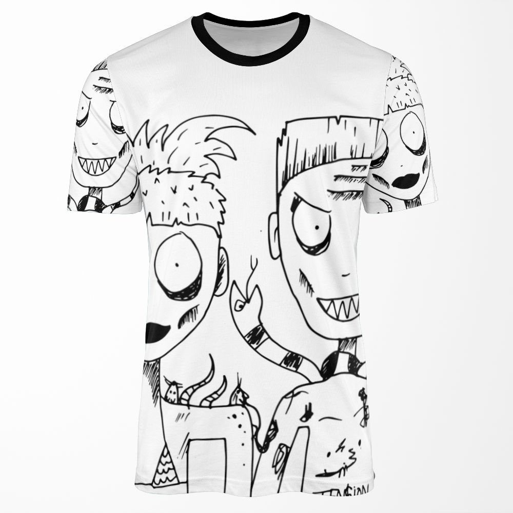 Die Antwoord Yolandi And Amp%3B Ninja All-over-print T-shirt