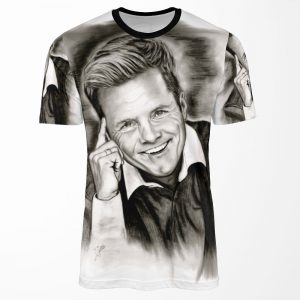 Dieter In Black And White All-over-print T-shirt
