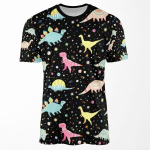 Dinosaur Pattern All-over-print T-shirt