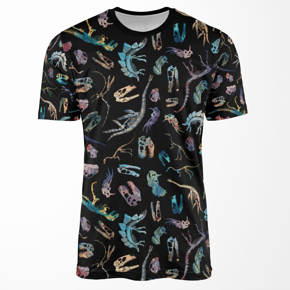 Dinosaurs Dark All-over-print T-shirt
