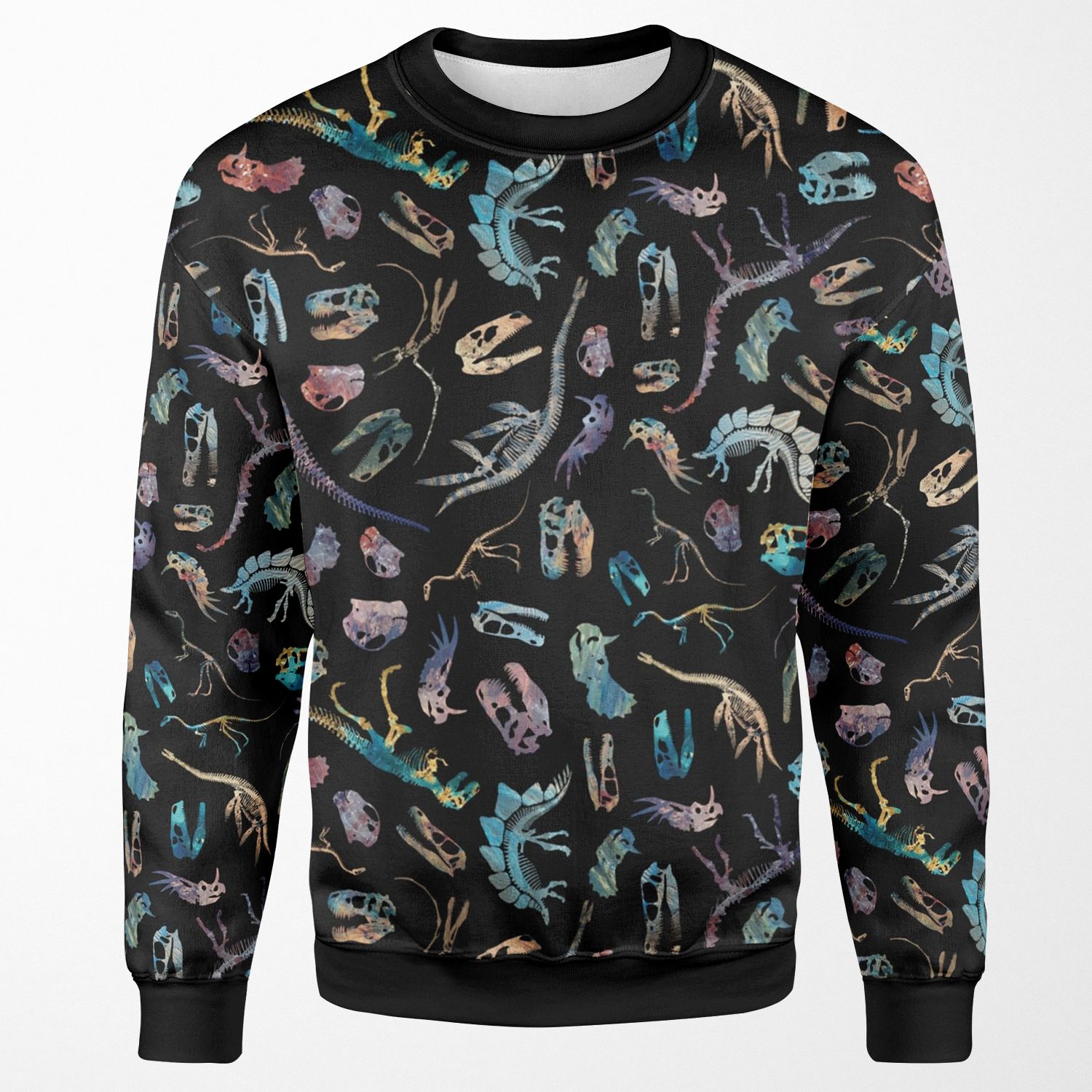 Dinosaurs Dark All-over-print Unisex Sweatshirt