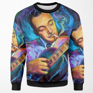 Django Reinhardt Gypsy Jazz Guitarist By Robert Phelps All-over-print Unisex Sweatshirt