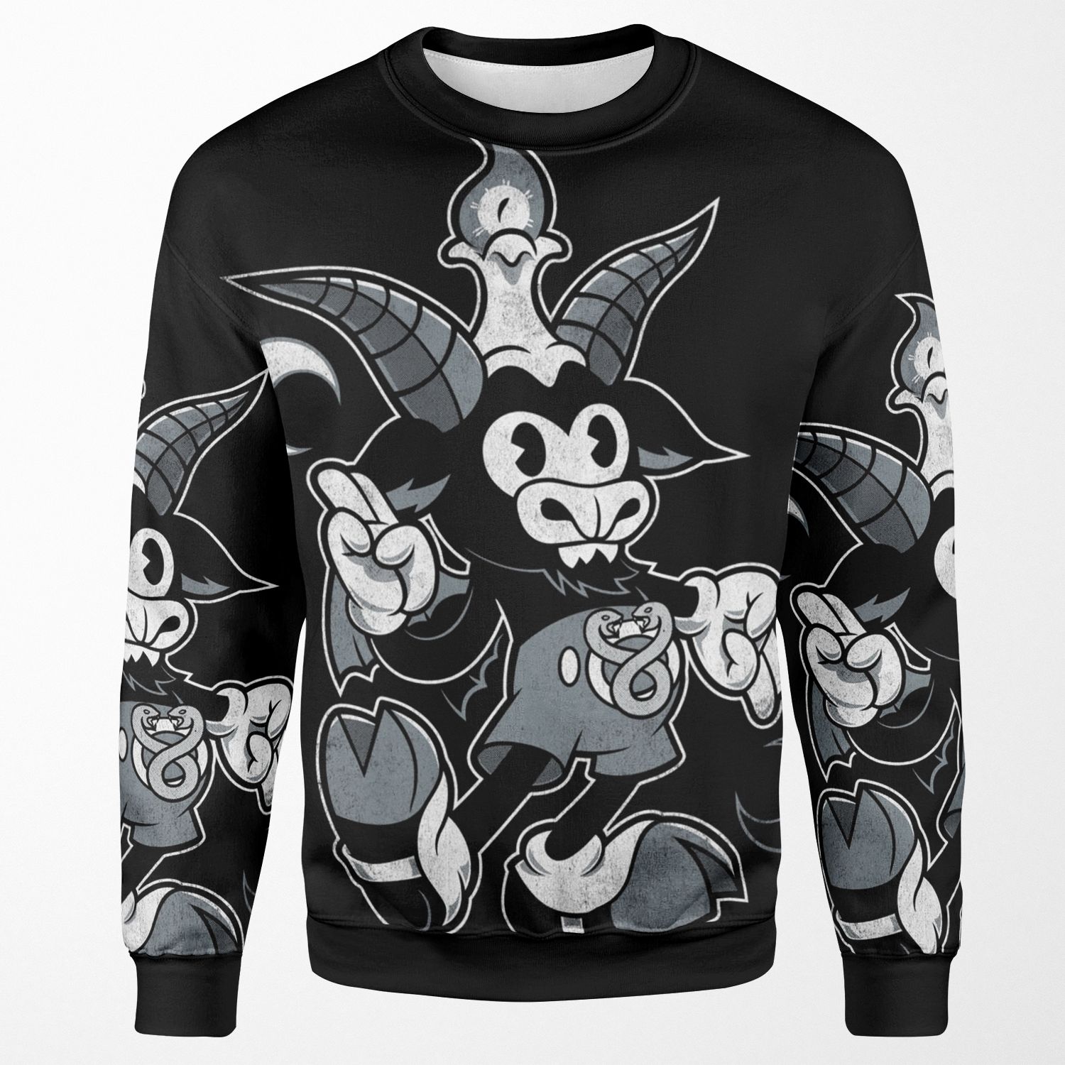 Do Walt Thou Wilt Baphomet Creepy Cute Occult All-over-print Unisex Sweatshirt