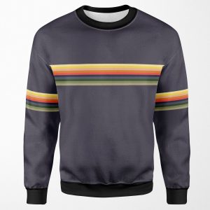 Doctor Number 13 Stripes All-over-print Unisex Sweatshirt