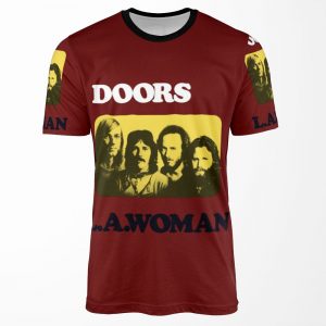 Doors L A Woman Mixed Text All-over-print T-shirt