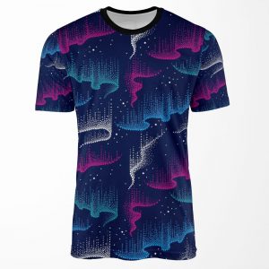 Dotwork Aurora Borealis All-over-print T-shirt