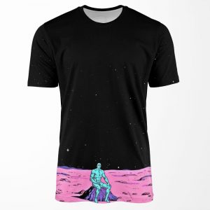 Dr Manhattan Sitting On Mars Comic All-over-print T-shirt