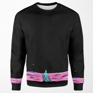 Dr Manhattan Sitting On Mars Comic All-over-print Unisex Sweatshirt