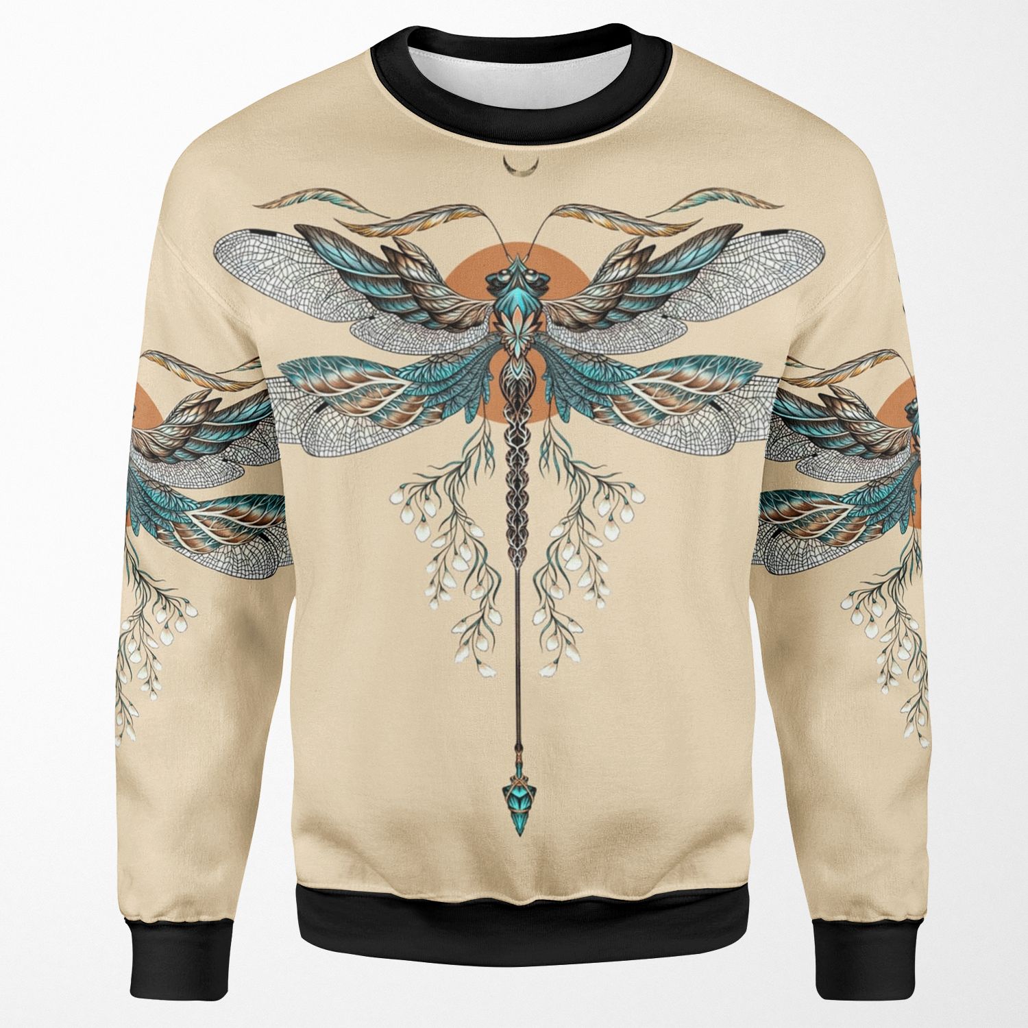 Dragon Fly Tattoo All-over-print Unisex Sweatshirt