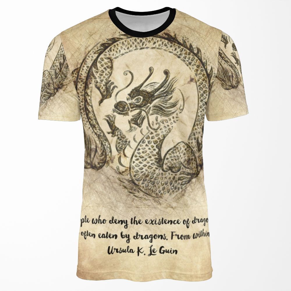Dragon Quote All-over-print T-shirt