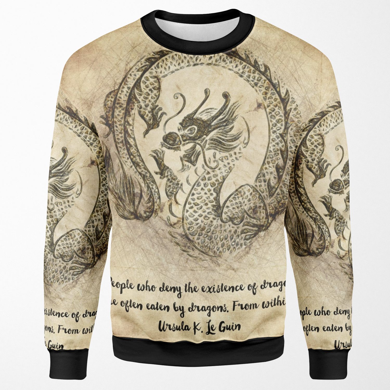 Dragon Quote All-over-print Unisex Sweatshirt