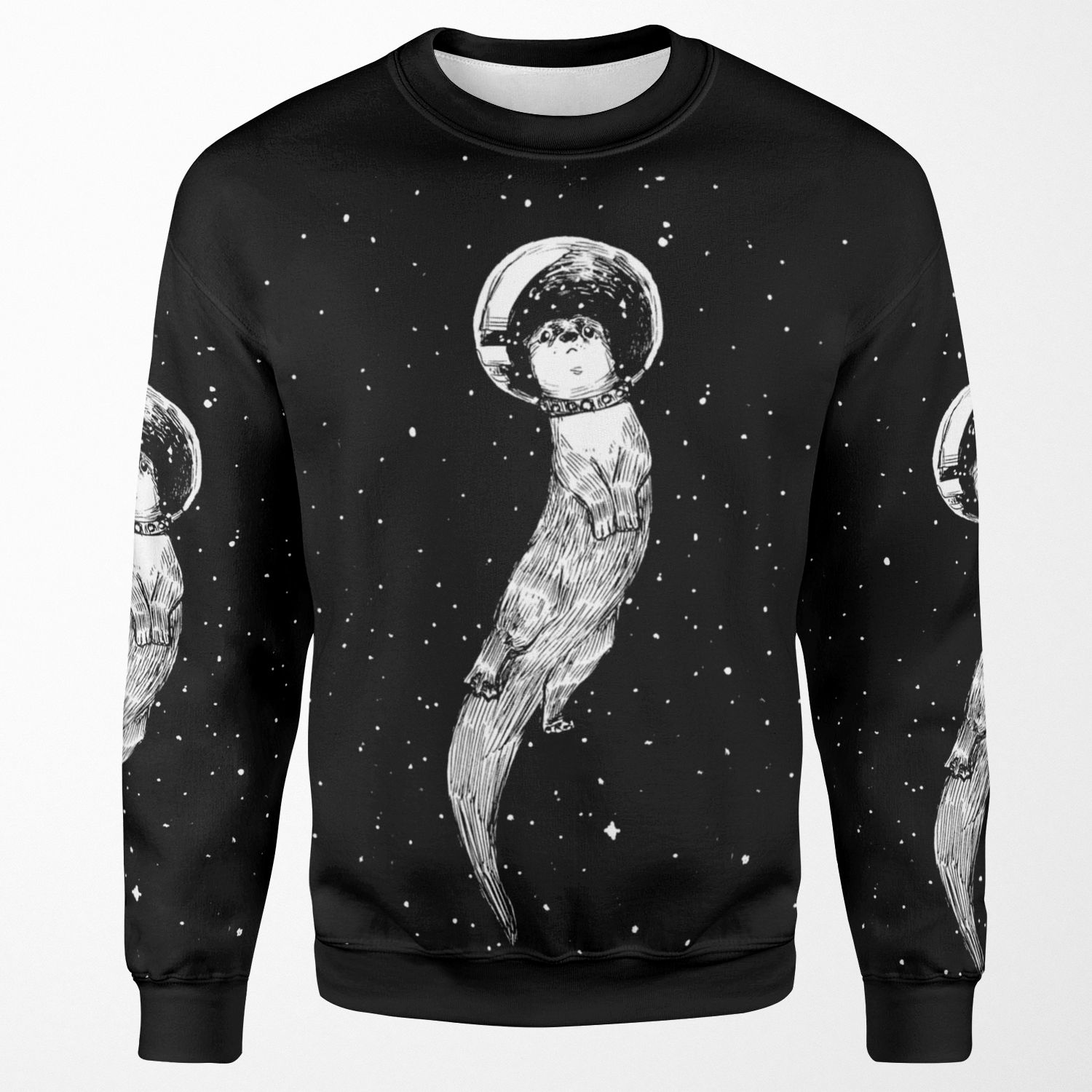 Drifting In Otter Space Best For Color All-over-print Unisex Sweatshirt