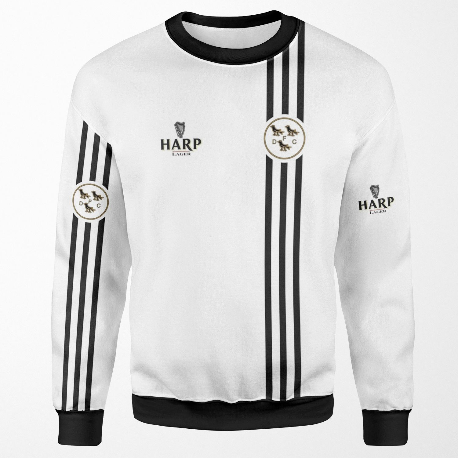 Dundalk Football Club In Black And White 1979 Retro Classic Shirt All-over-print Unisex Sweatshirt