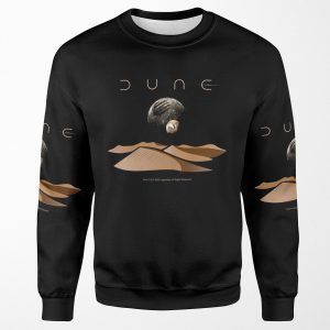 Dune Landscape With Moons Of Arrakis All-over-print Unisex Sweatshirt