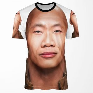 Dwayne The Wok Johnson The Wock In Chinese Social Credit Points Meme Vs John Xina All-over-print T-shirt