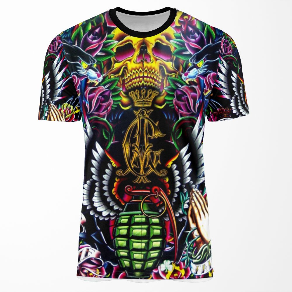 Ed Hardy Shop In Melbourne All-over-print T-shirt