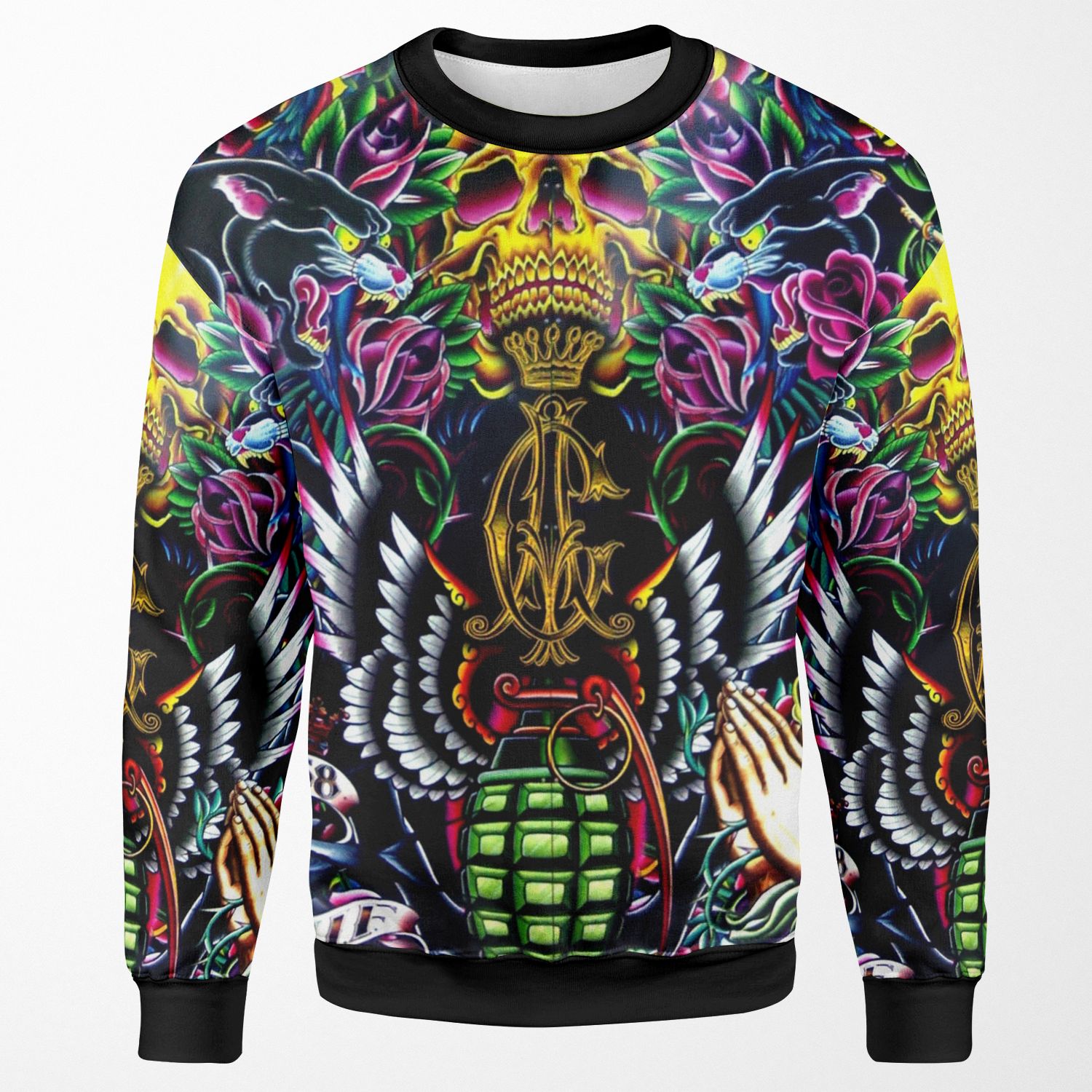 Ed Hardy Shop In Melbourne All-over-print Unisex Sweatshirt
