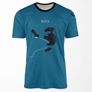 Eddie V Black All-over-print T-shirt