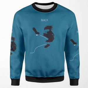 Eddie V Black All-over-print Unisex Sweatshirt