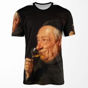 Eduard Von Gr%C3%Bctzner Monk Chilling All-over-print T-shirt