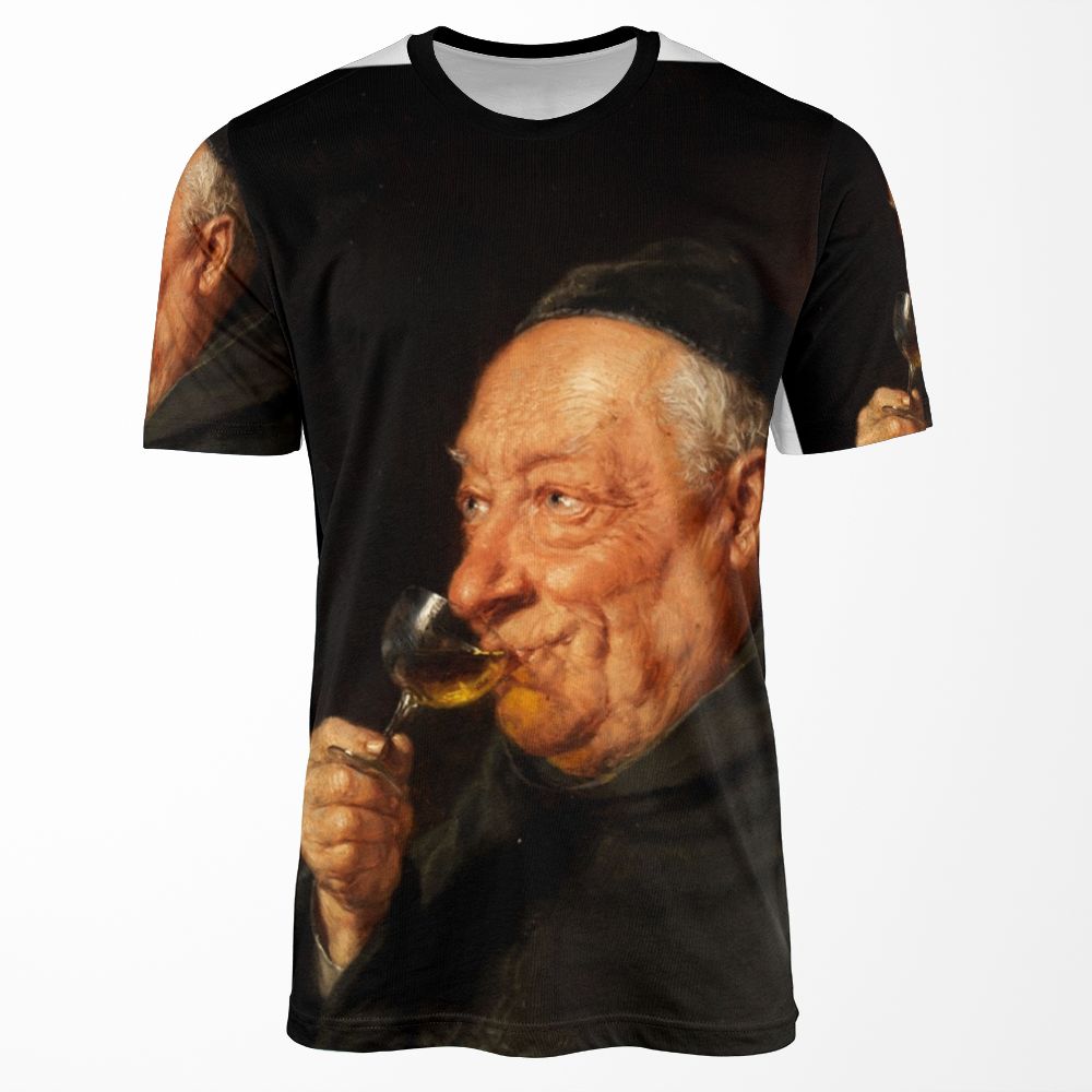 Eduard Von Gr%C3%Bctzner Monk Chilling All-over-print T-shirt