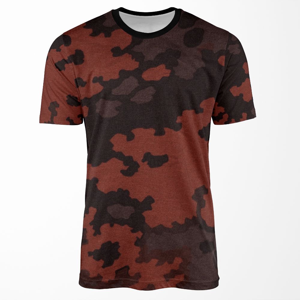 Eichenlaubmuster Autumn Ss Dotted German Ww2 Camouflage All-over-print T-shirt