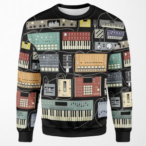 Electronic Musician Synthesizer And Drum Machine Dj All-over-print Unisex Sweatshirt