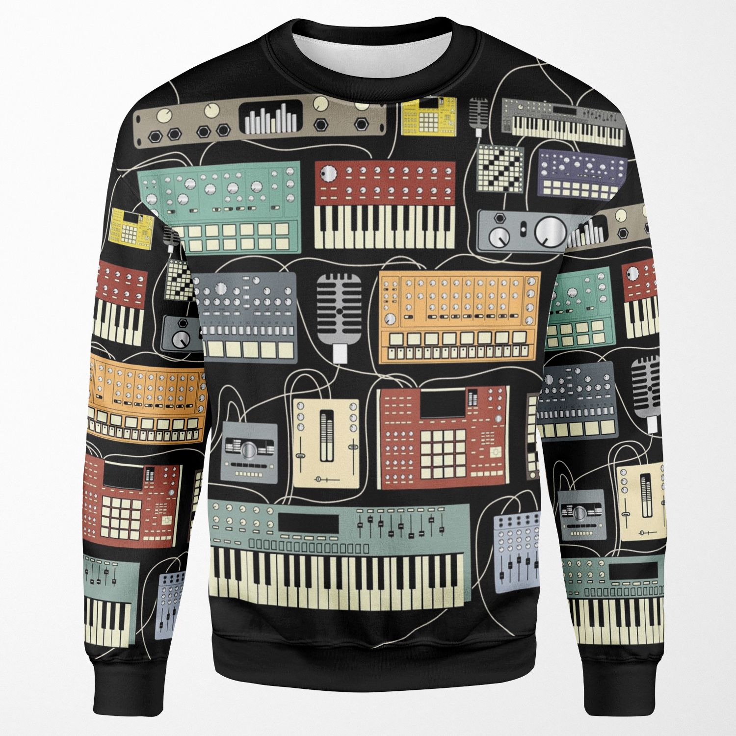 Electronic Musician Synthesizer And Drum Machine Dj All-over-print Unisex Sweatshirt