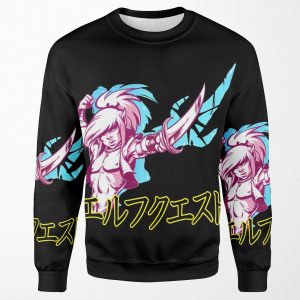 Elfquest Katakana All-over-print Unisex Sweatshirt