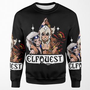 Elfquest Retro Trio All-over-print Unisex Sweatshirt