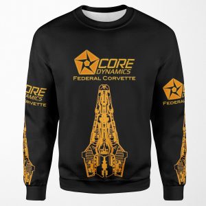 Elite Dangerous Federal Corvette All-over-print Unisex Sweatshirt