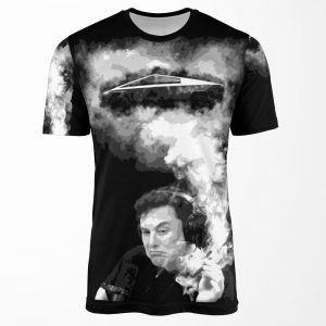Elon Musk And Cybertruck All-over-print T-shirt