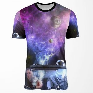 Elon Musk Smoking Space Weed On His Tesla Roadster All-over-print T-shirt