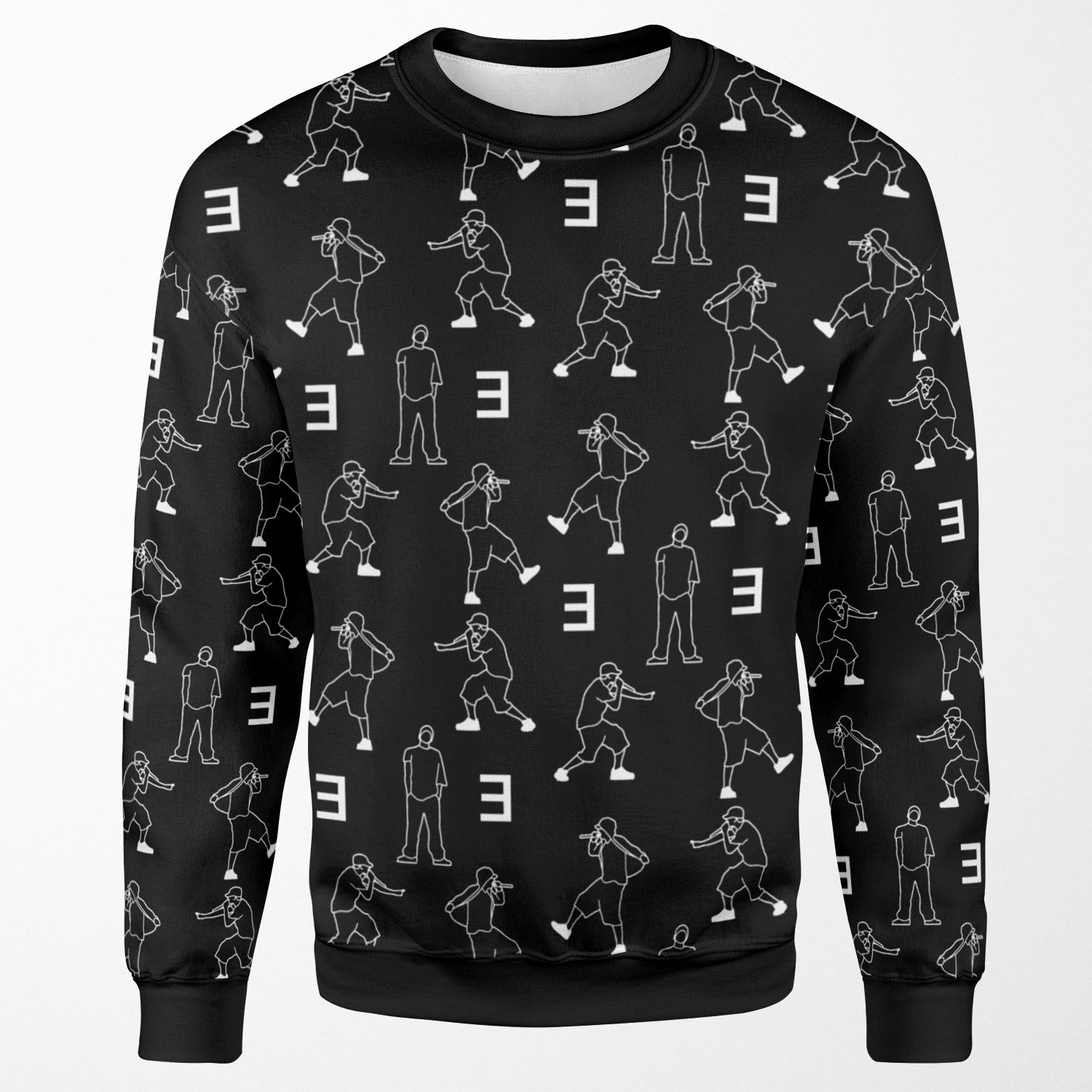 Eminem Pattern All-over-print Unisex Sweatshirt