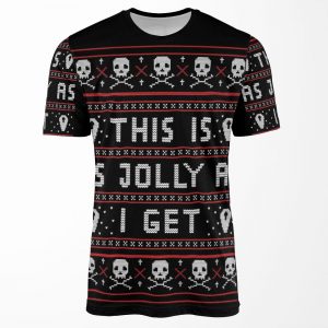 Emo Gothic Ugly Christmas Sweater All-over-print T-shirt