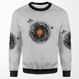 Enchanting Vinyl Records Vintage All-over-print Unisex Sweatshirt
